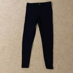 Black althleisure leggings tights